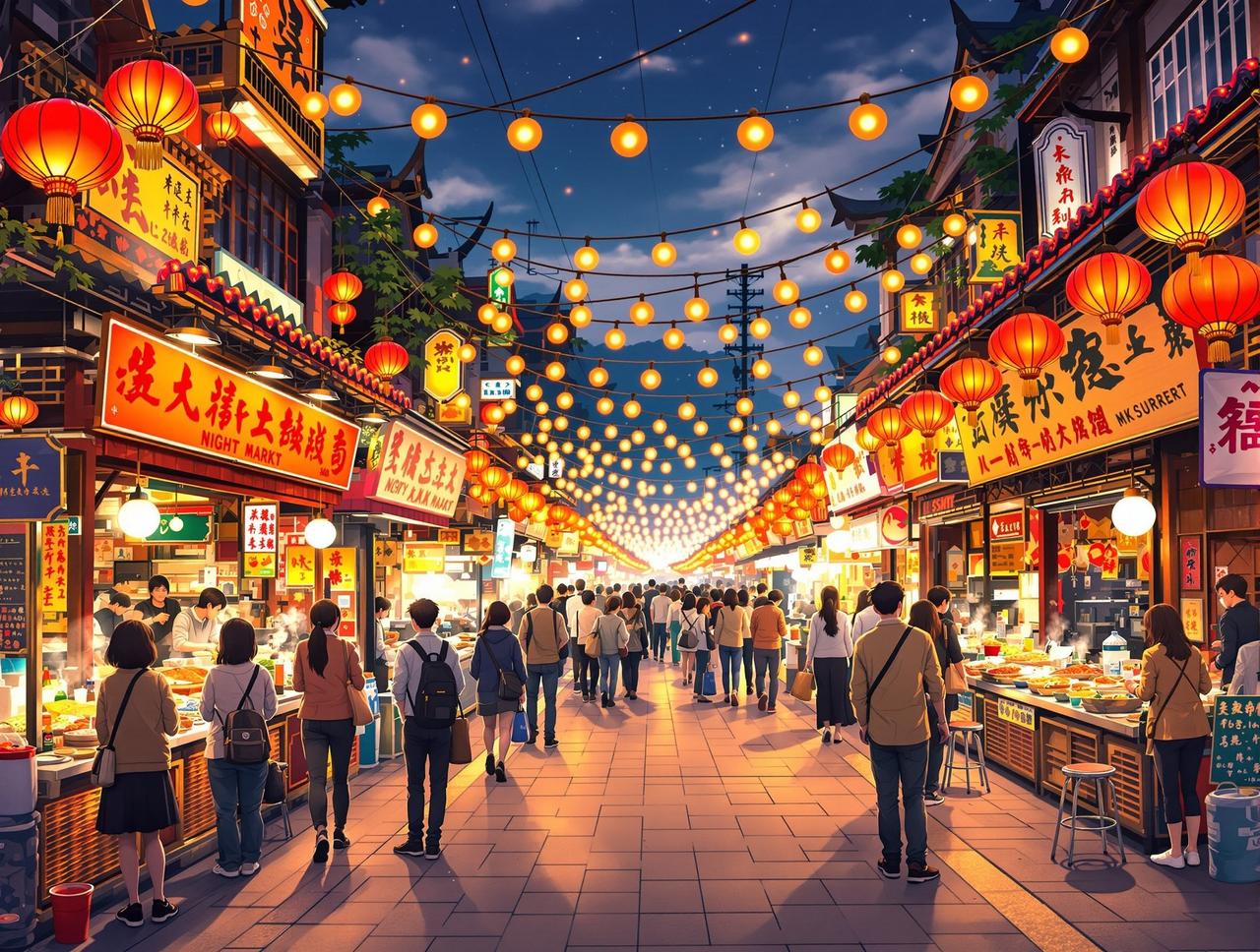 夜市人生 - 黄豆ai漫剧市井生活题材短剧封面