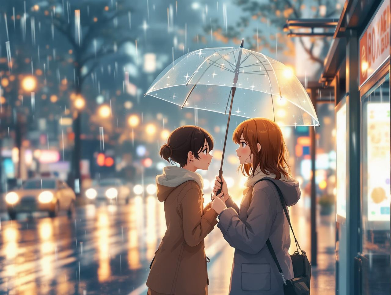 雨天的约定 - 黄豆ai漫剧都市情感题材短剧封面